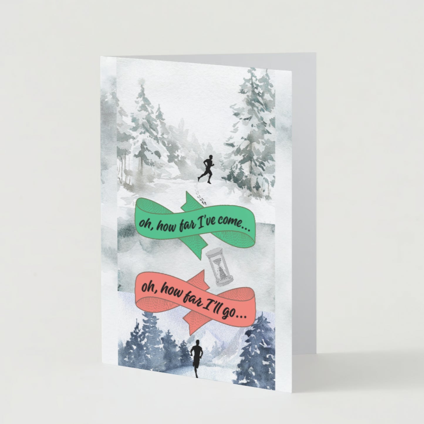 "How Far I've Come, How Far I'll Go" Greeting Card (As-Is or Custom) | Inspirational, Encouraging, Motivational & Uplifting | Perfect Gift for Students, Dream Chasers, Graduation, Career Milestones, Friends, Family & Loved Ones